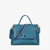 Sac bandoulière en simili cuir à sangle en toile