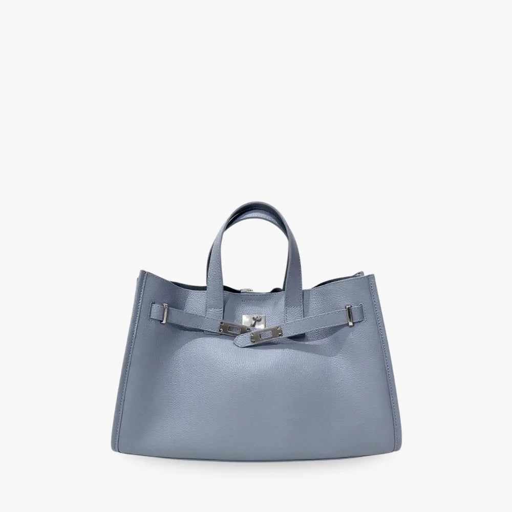 Sac cabas en cuir grainé pour ordinateur 15 pouces
