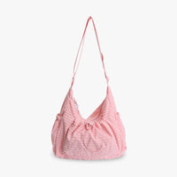 Sac bandoulière à carreaux en nylon