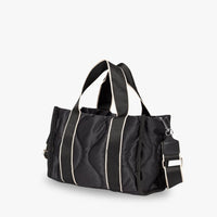 Petit sac bandoulière matelassé en coton et nylon