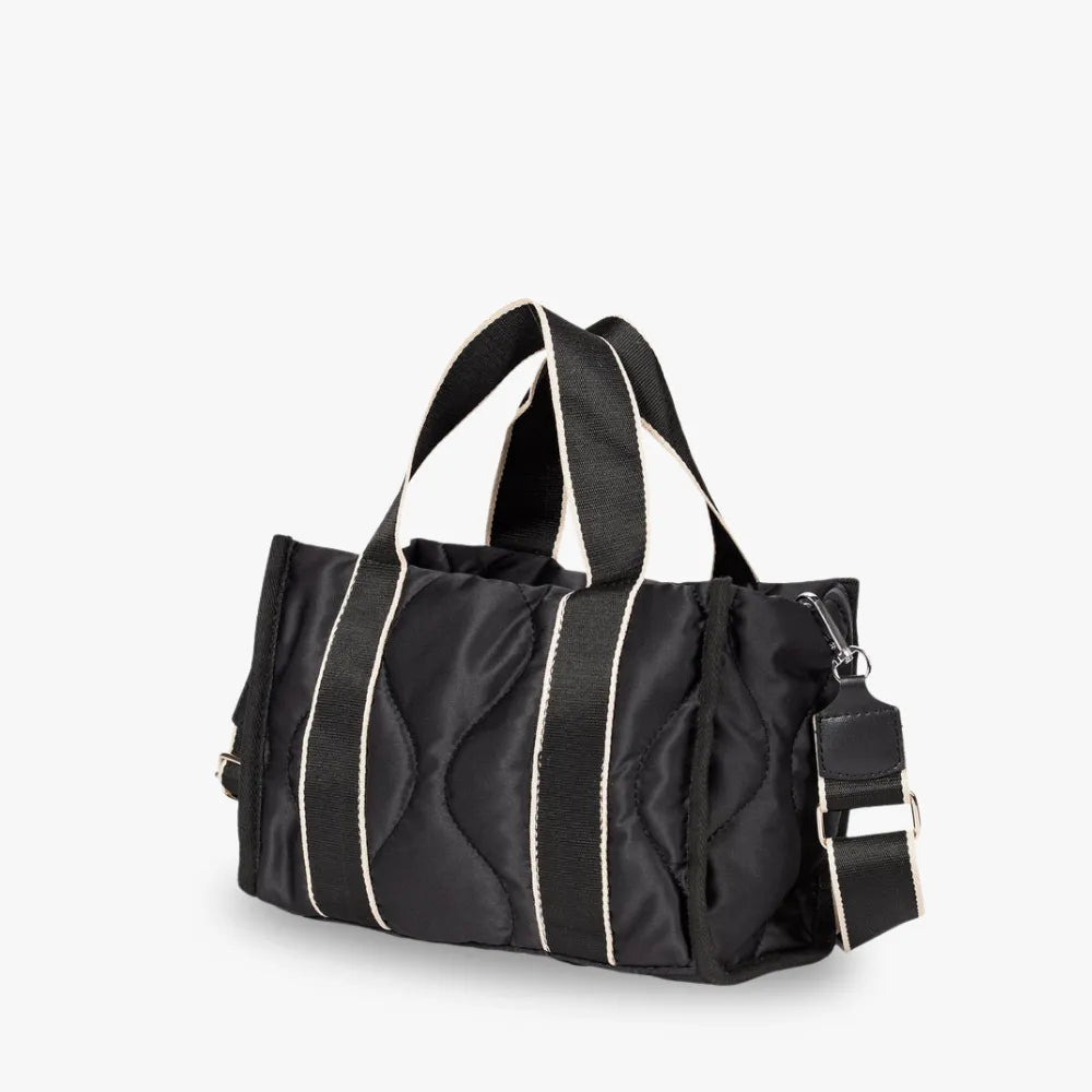 Petit sac bandoulière matelassé en coton et nylon
