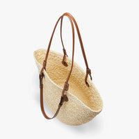 Sac cabas tressé minimaliste en paille