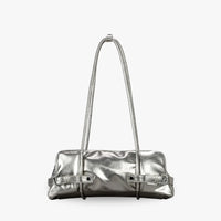 Sac à main brillant à ceinture décorative