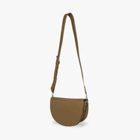Petit sac bandoulière demi-lune en simili cuir