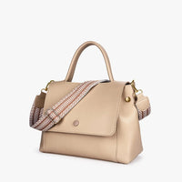 Sac bandoulière en simili cuir à sangle en toile