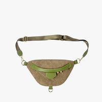 Sac banane en velours côtelé à bandoulière amovible
