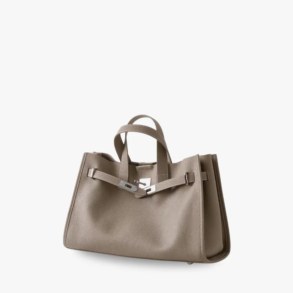 Sac cabas en cuir grainé pour ordinateur 15 pouces