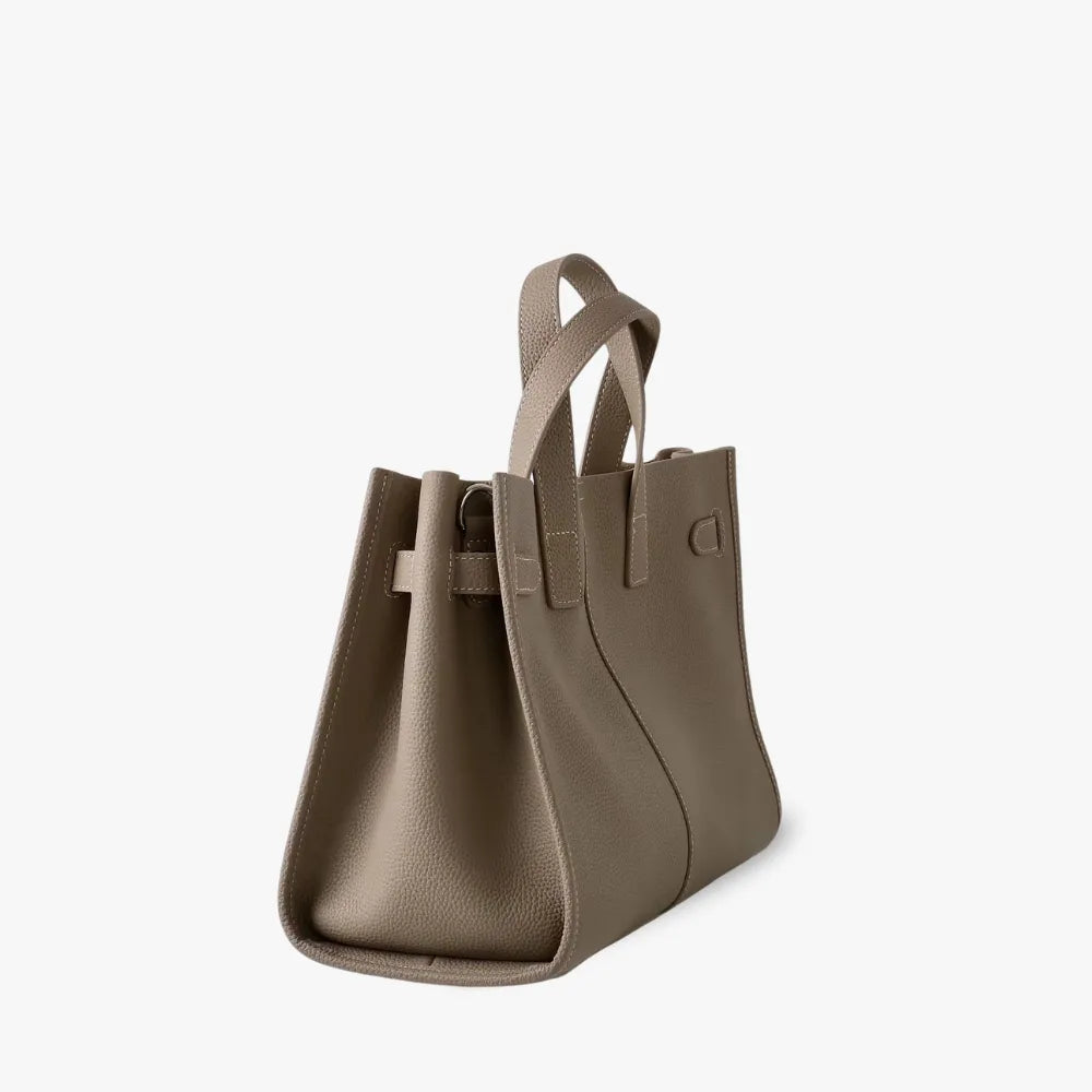 Sac cabas en cuir grainé pour ordinateur 15 pouces