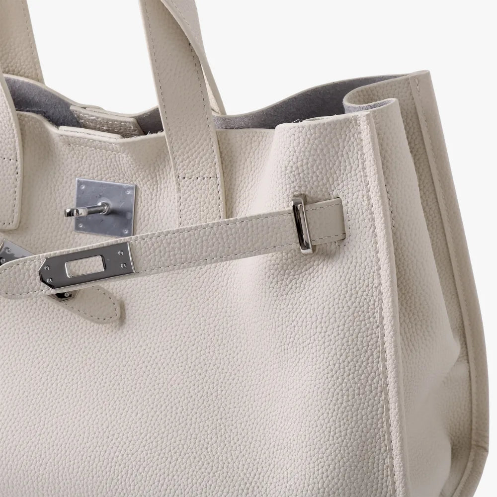 Sac cabas en cuir grainé pour ordinateur 15 pouces