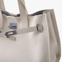 Sac cabas en cuir grainé pour ordinateur 15 pouces