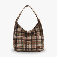 Sac hobo en tissu texturé pour ordinateur