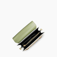 Mini sac bandoulière bicolore en simili cuir