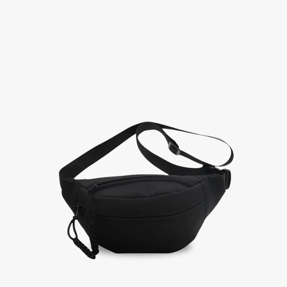 Sac banane bandoulière en nylon à sangle large