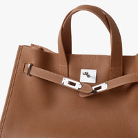 Sac cabas en cuir grainé pour ordinateur 15 pouces