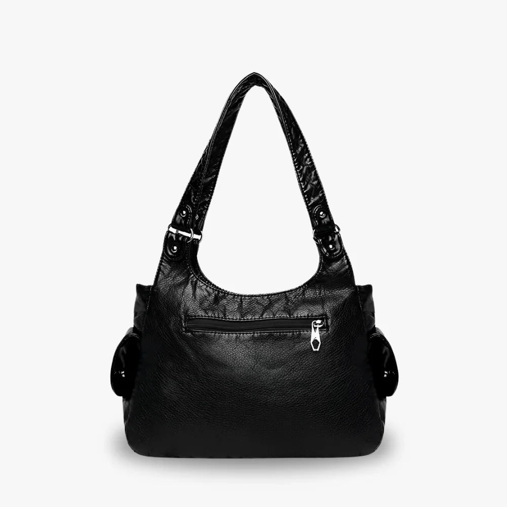 Sac à main en simili cuir à deux compartiments