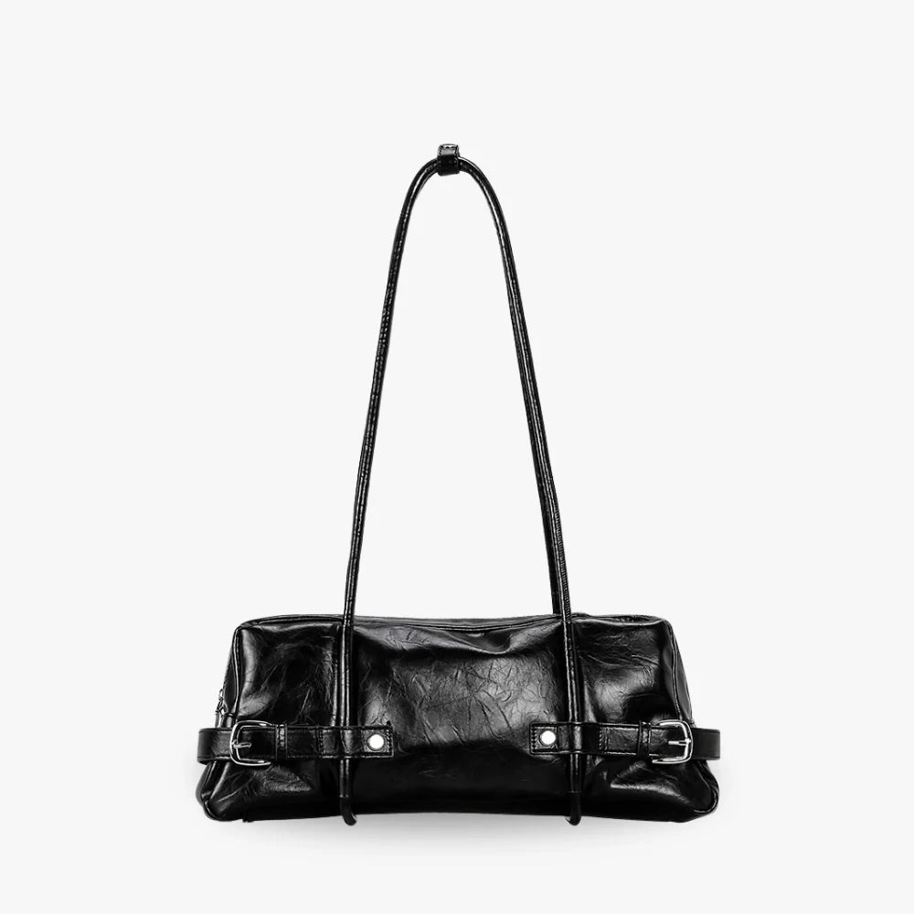 Sac à main brillant à ceinture décorative