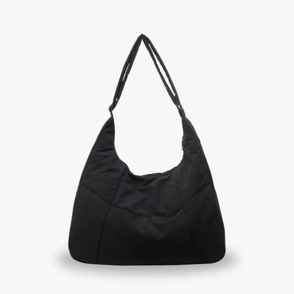 Sac cabas rembourré en nylon à bandoulière large
