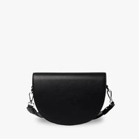 Petit sac bandoulière demi-lune en simili cuir