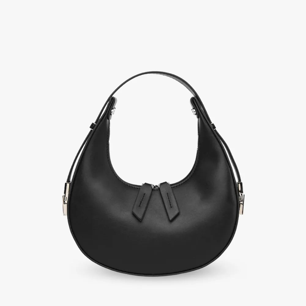 Sac demi-lune en simili cuir à bandoulière réglable