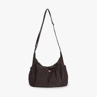 Sac bandoulière à carreaux en nylon