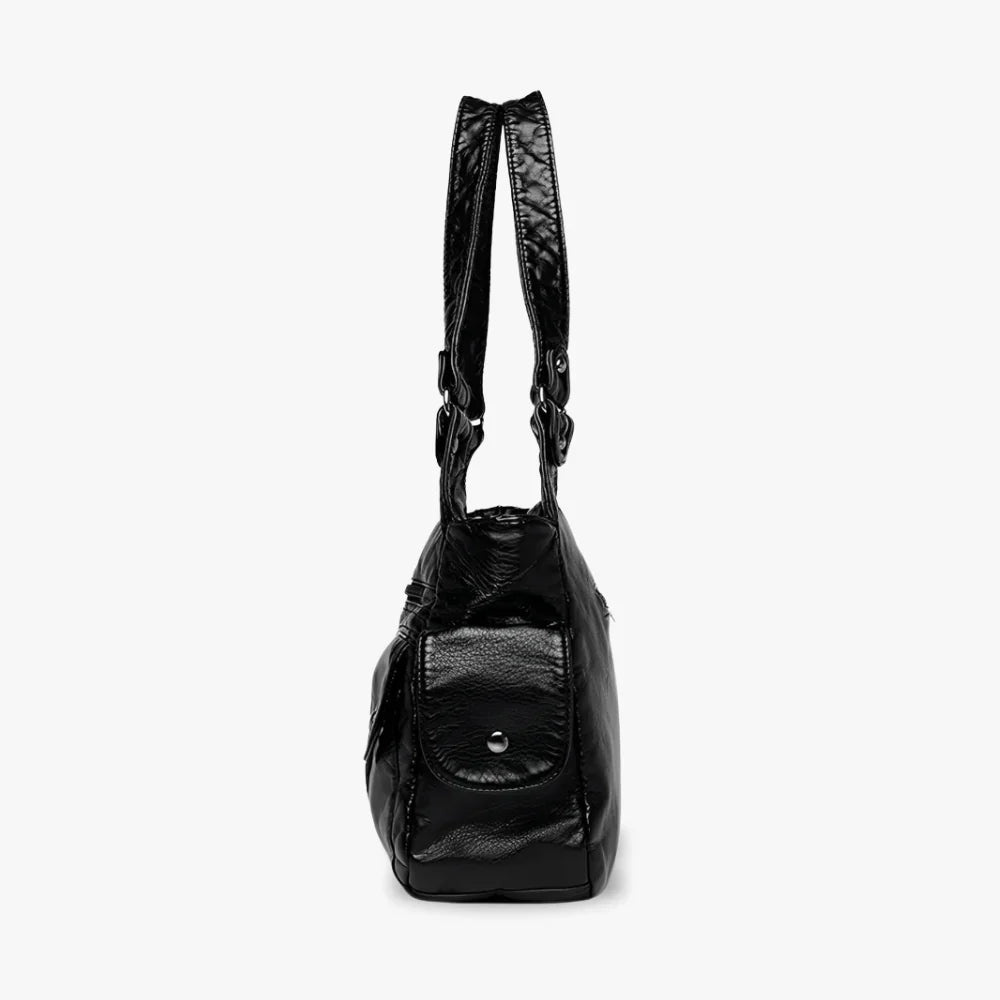 Sac à main en simili cuir à deux compartiments