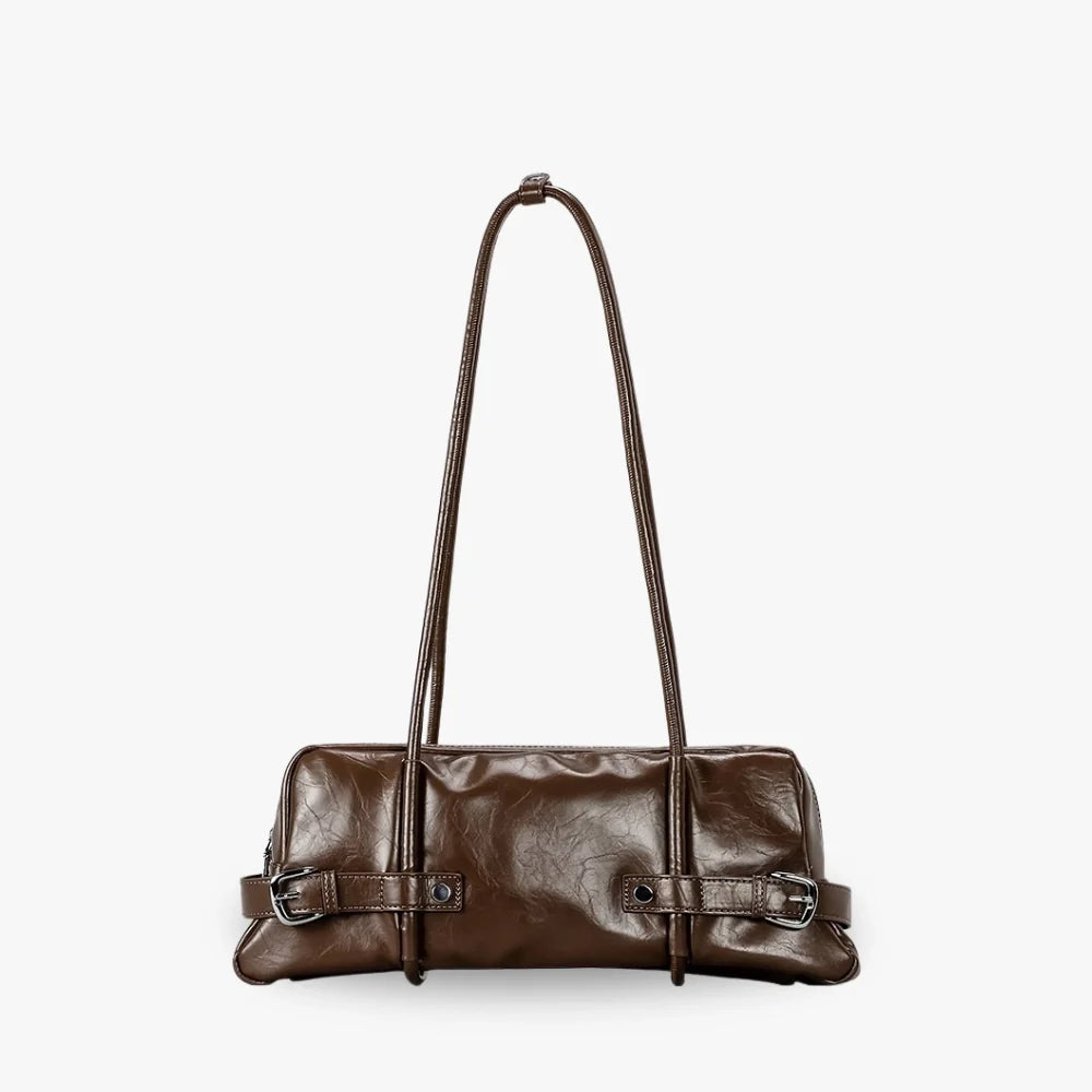 Sac à main brillant à ceinture décorative