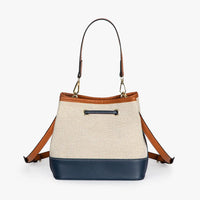 Petit sac seau en toile légère à cordon