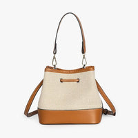 Petit sac seau en toile légère à cordon