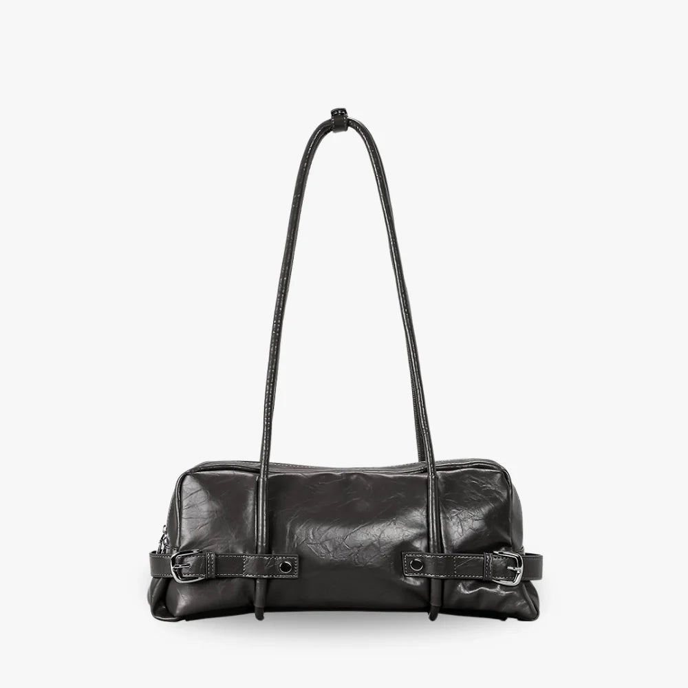 Sac à main brillant à ceinture décorative