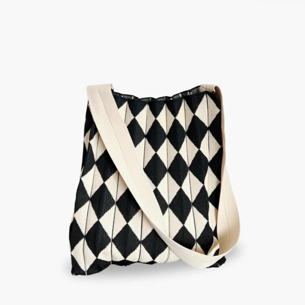 Sac cabas pliable bicolore en polyester résistant