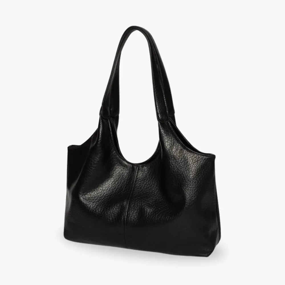 Sac hobo cabas minimaliste en simili cuir grainé