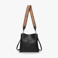 Sac seau bandoulière en simili cuir grainé
