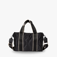Petit sac bandoulière matelassé en coton et nylon