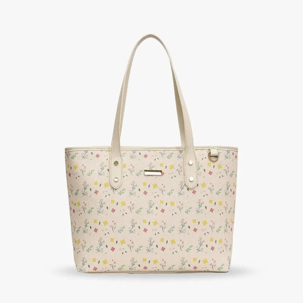 Sac cabas pour les cours en simili cuir à motifs
