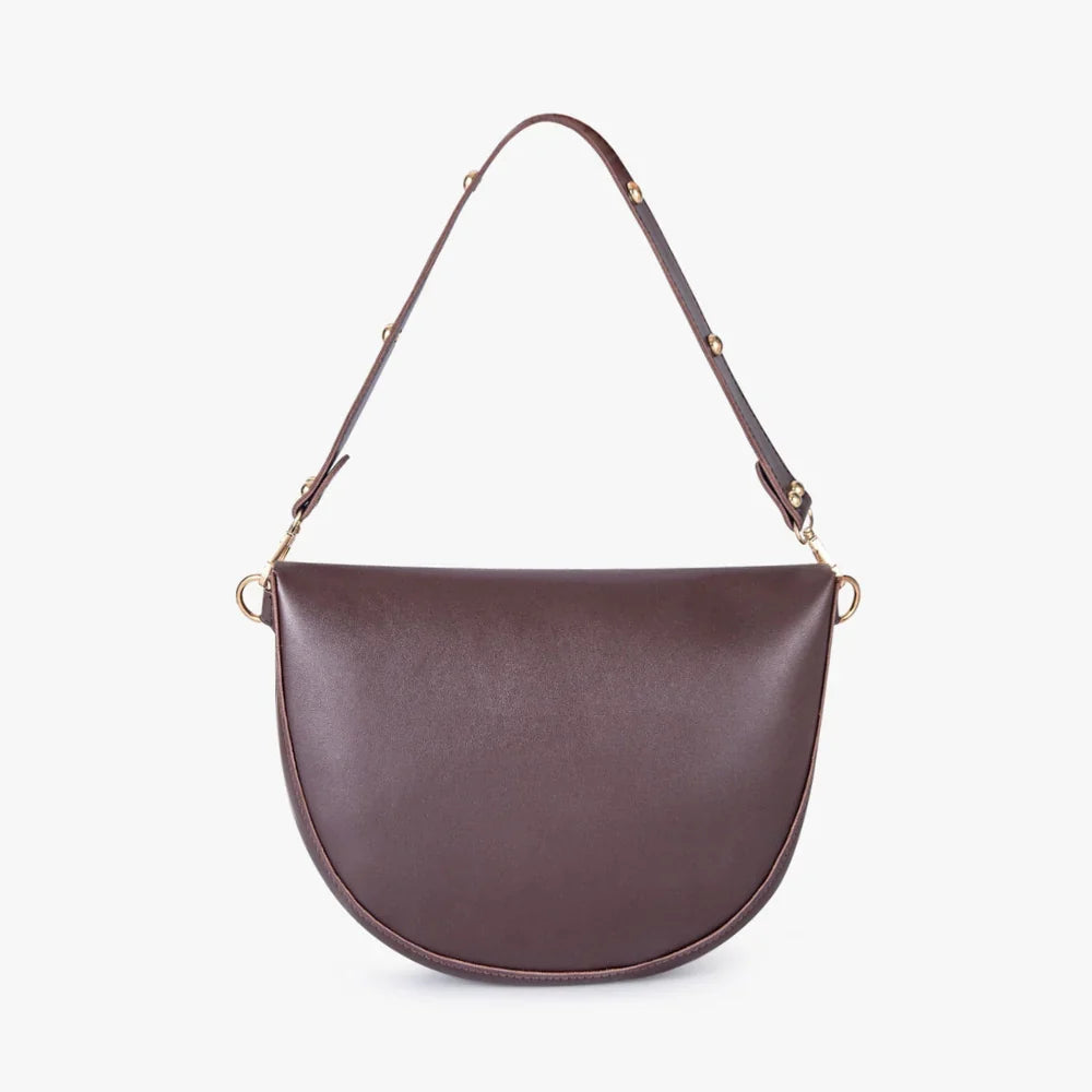 Sac bandoulière vintage en simili cuir avec pompon