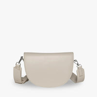 Petit sac bandoulière demi-lune en simili cuir