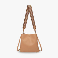 Sac seau bandoulière en simili cuir grainé