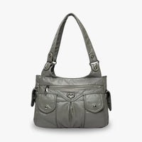 Sac à main en simili cuir à deux compartiments