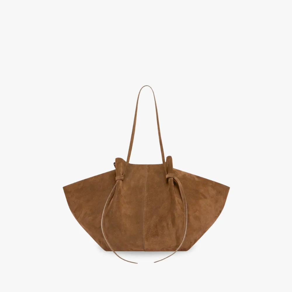 Grand sac cabas en suédine pour ordinateur