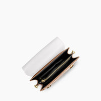 Mini sac bandoulière bicolore en simili cuir