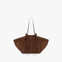Grand sac cabas en suédine pour ordinateur