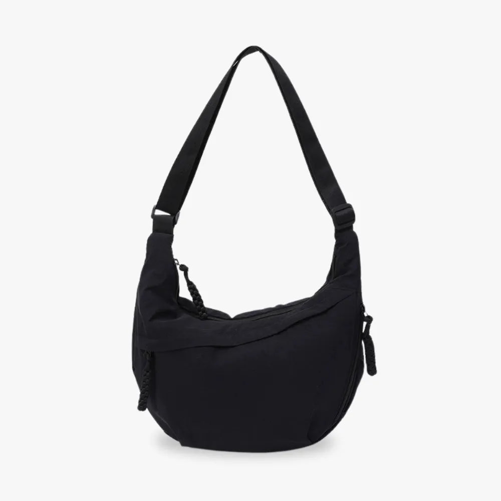 Sac bandoulière plat en nylon déperlant