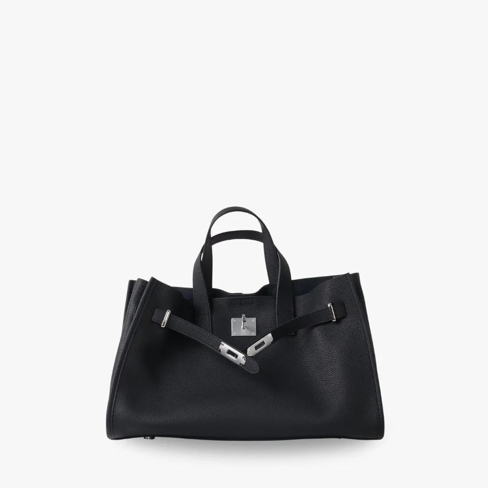 Sac cabas en cuir grainé pour ordinateur 15 pouces