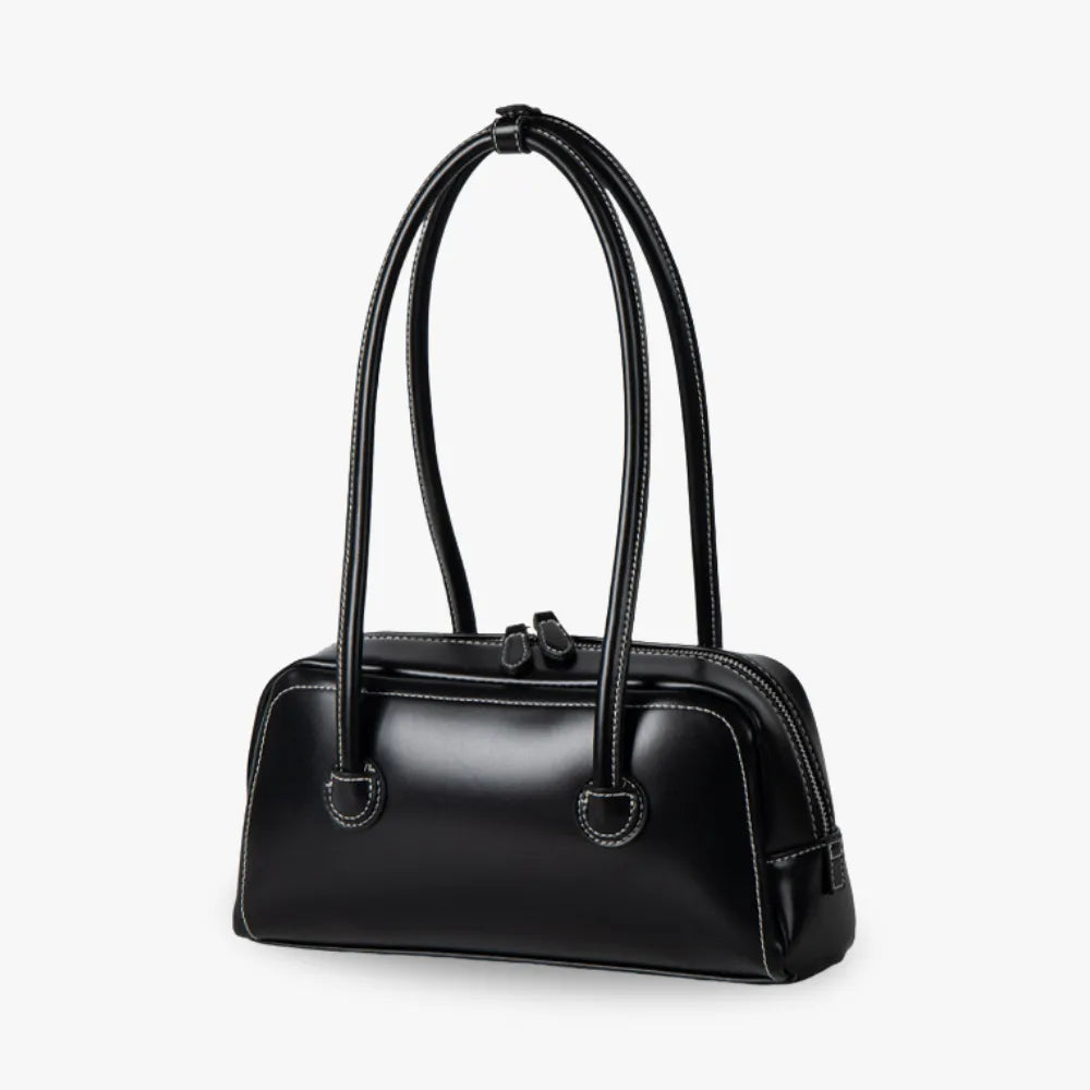 Sac bowling en simili cuir brillant