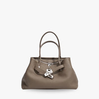 Sac à main en cuir véritable grainé à bandoulière