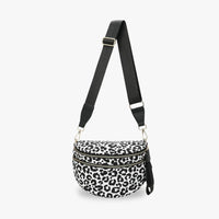 Sac bandoulière à damier en nylon déperlant
