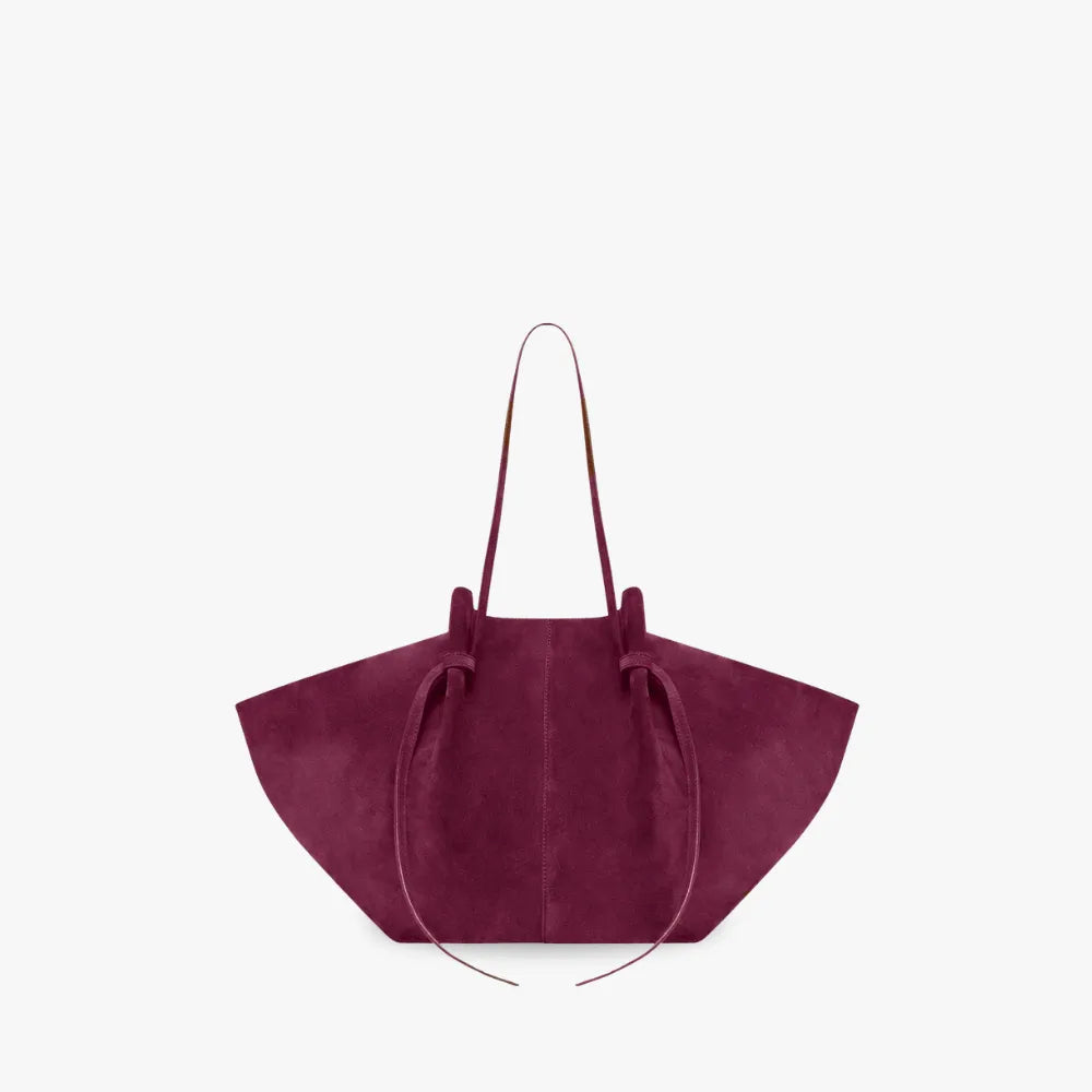 Grand sac cabas en suédine pour ordinateur