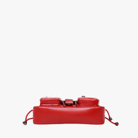 Petit sac bandoulière à rabat et poches zippées