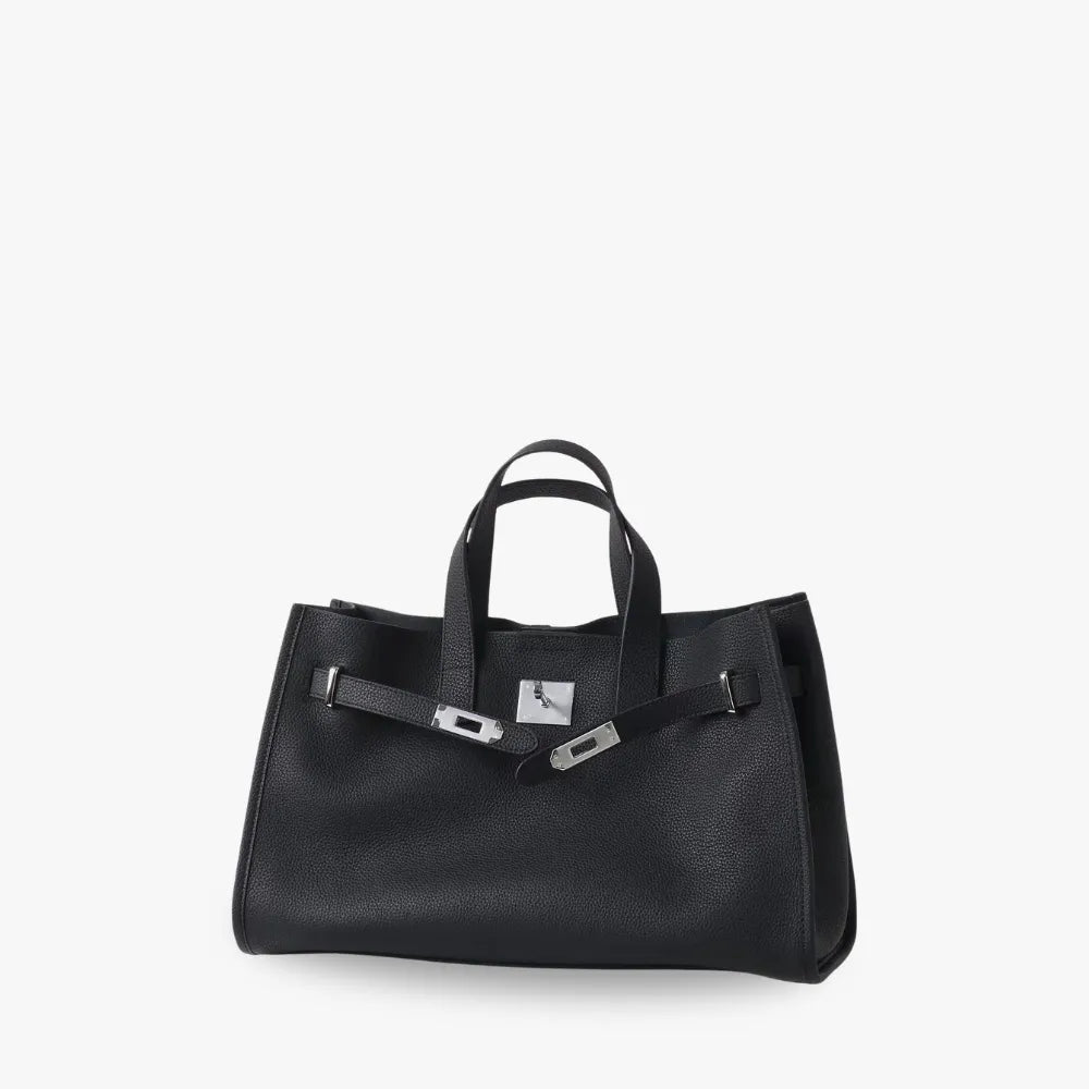 Sac cabas en cuir grainé pour ordinateur 15 pouces
