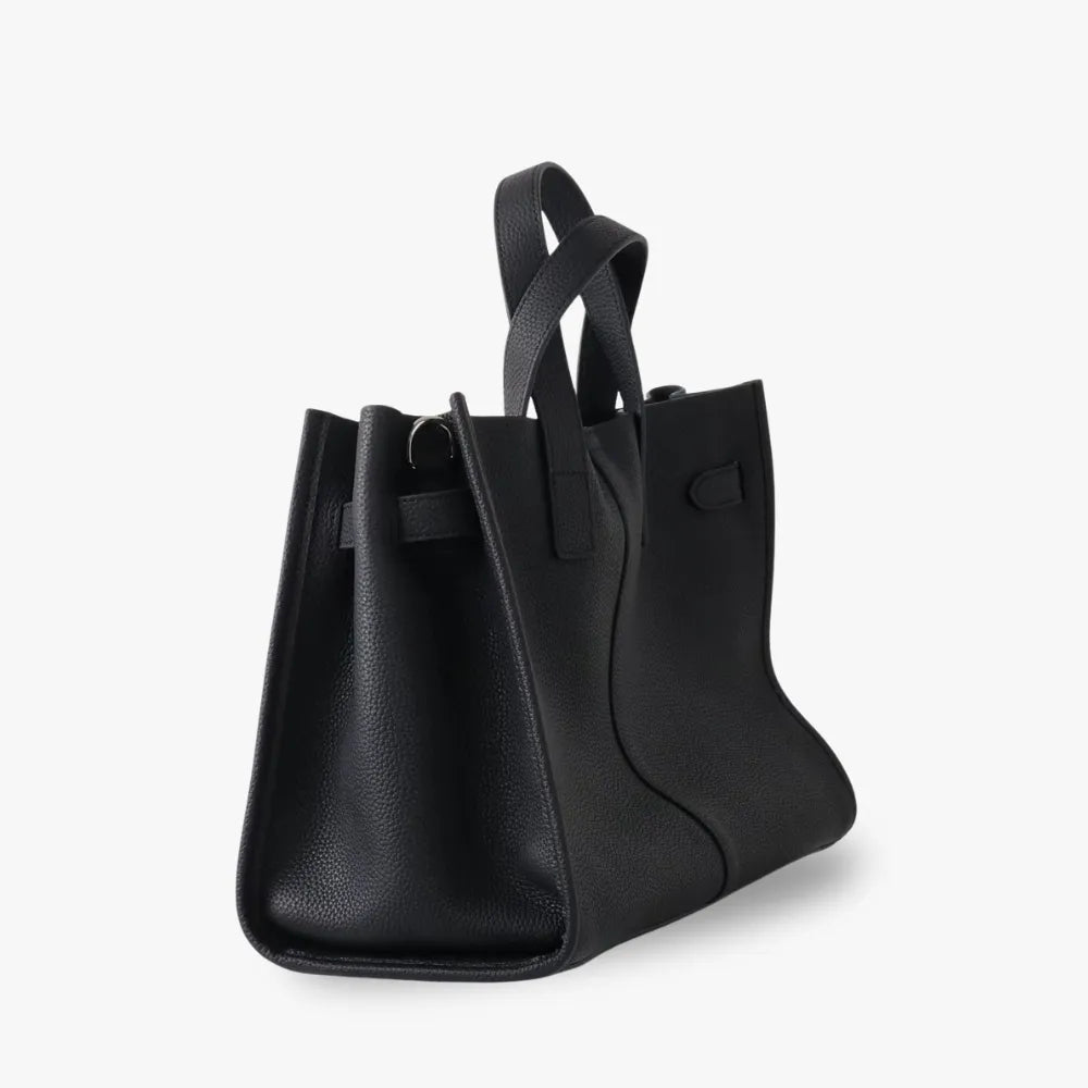 Sac cabas en cuir grainé pour ordinateur 15 pouces